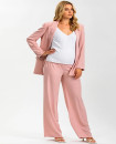 Made in Italy FREDDIE Soft Pink Straight Leg Maternity Pants